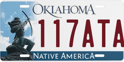 OK license plate 117ATA