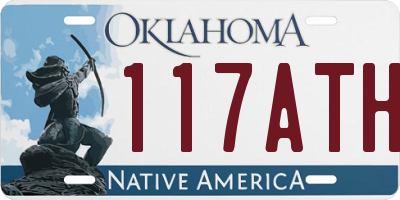 OK license plate 117ATH