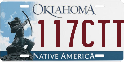OK license plate 117CTT