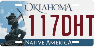 OK license plate 117DHT