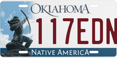 OK license plate 117EDN