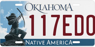 OK license plate 117EDO