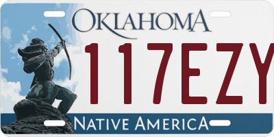 OK license plate 117EZY
