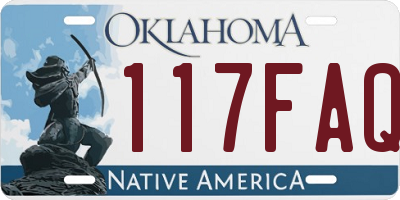 OK license plate 117FAQ