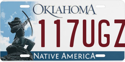 OK license plate 117UGZ