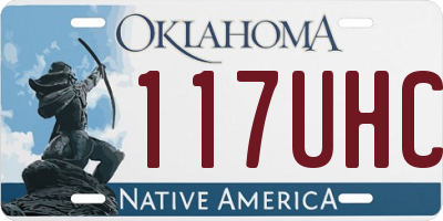 OK license plate 117UHC