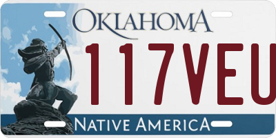 OK license plate 117VEU