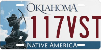 OK license plate 117VST