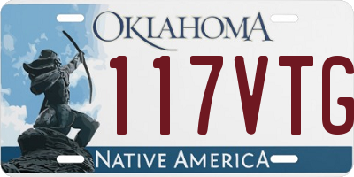 OK license plate 117VTG
