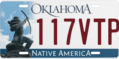 OK license plate 117VTP