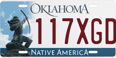 OK license plate 117XGD