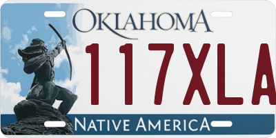 OK license plate 117XLA