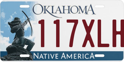 OK license plate 117XLH