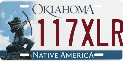 OK license plate 117XLR