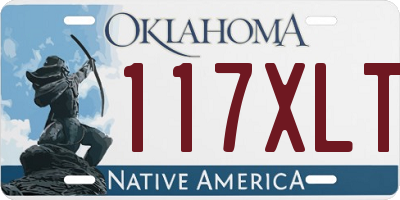 OK license plate 117XLT