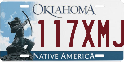 OK license plate 117XMJ