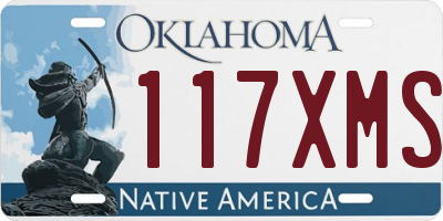 OK license plate 117XMS