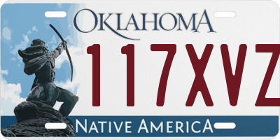 OK license plate 117XVZ