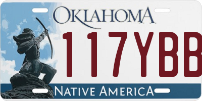 OK license plate 117YBB