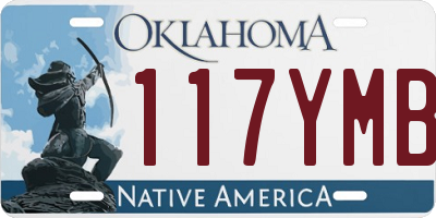 OK license plate 117YMB