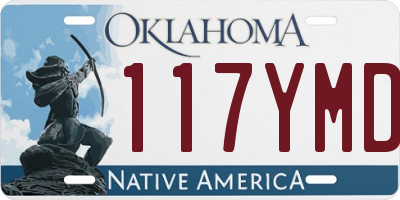 OK license plate 117YMD