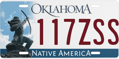 OK license plate 117ZSS