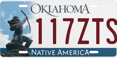 OK license plate 117ZTS