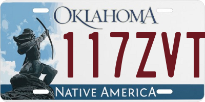 OK license plate 117ZVT