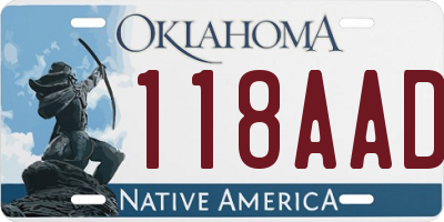 OK license plate 118AAD