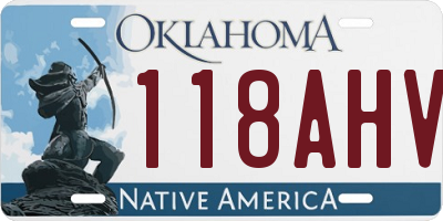 OK license plate 118AHV