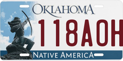 OK license plate 118AOH