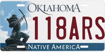 OK license plate 118ARS