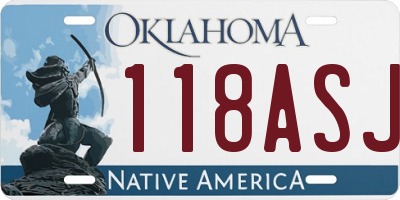 OK license plate 118ASJ