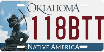 OK license plate 118BTT
