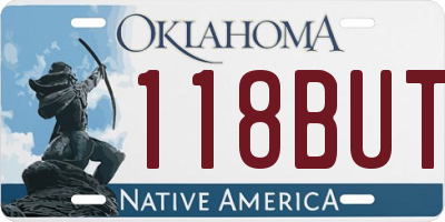 OK license plate 118BUT