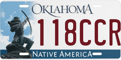 OK license plate 118CCR