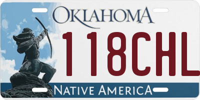 OK license plate 118CHL