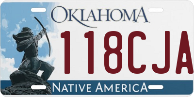 OK license plate 118CJA