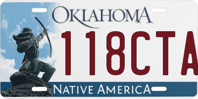 OK license plate 118CTA