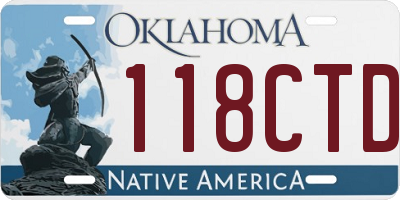 OK license plate 118CTD