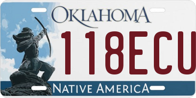 OK license plate 118ECU