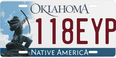 OK license plate 118EYP