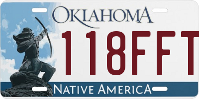 OK license plate 118FFT