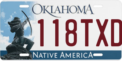 OK license plate 118TXD