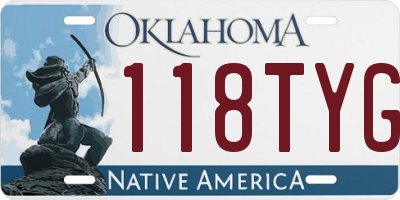 OK license plate 118TYG