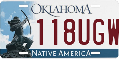 OK license plate 118UGW