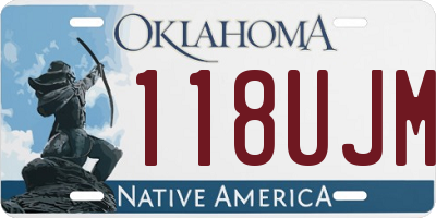OK license plate 118UJM