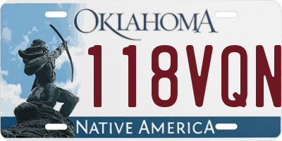 OK license plate 118VQN