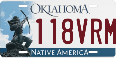 OK license plate 118VRM