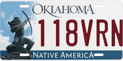 OK license plate 118VRN